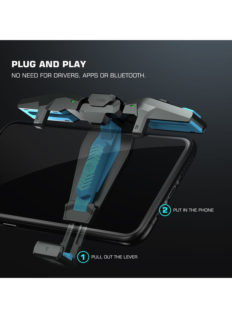 Generic Classic Mobile Gaming Controller GameSir F4 Falcon Wireless Connections for iOS Android Mobile 4 Turbo Modes Portable Aesthetically Pleasing Functional  - Image 3