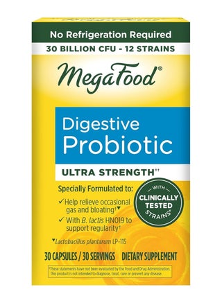 MegaFood Digestive Probiotic - ultra stregth, specially formulated to: help relieve occasional gas and bloating, with B lactis HN019 to support regularity, lactobacillus plantarum LP-115 30 capsules / 30 servings - pzsku/Z1B7425EA99CAB0EB9E6EZ/45/_/1737022603/6d70cda4-6f95-4402-96ca-d221783be4f2