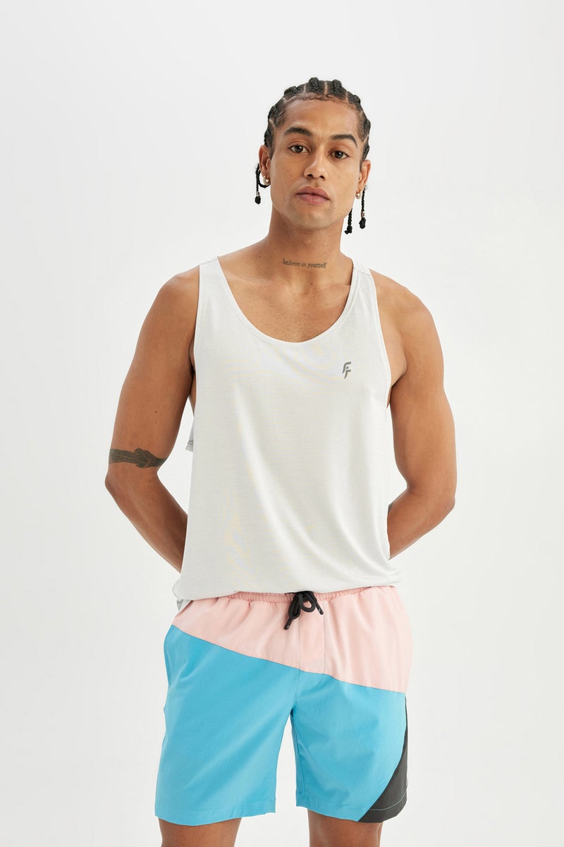 ديفاكتو شورت بحر قصير قصة عادية محكم ملون من DeFactoFit - Image 2