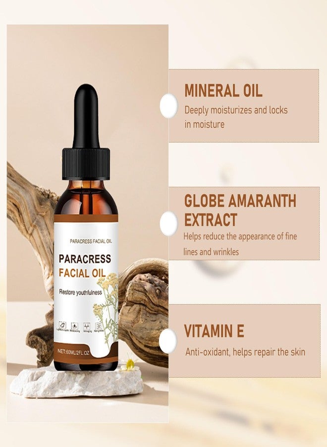 YIVANNUO 2PCS Paracress Facial Oil, 100% Organic Anti-Aging Face Oil for Wrinkle Reduction, Intense Hydration Skin - Targets Fine Lines, Dark Spots- for All Skin Types, Moisturizing Essential Oil - Image 3