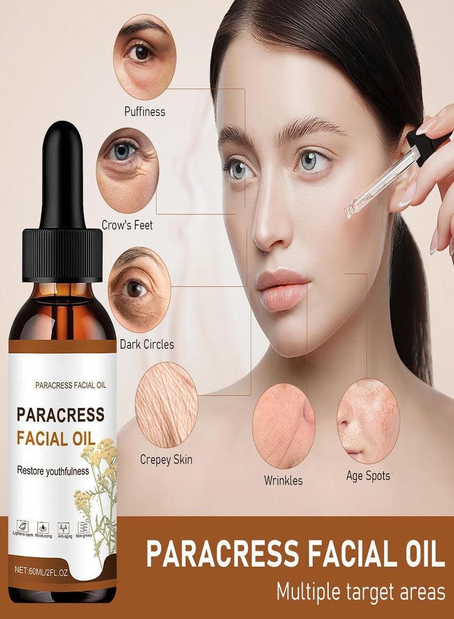 YIVANNUO 2PCS Paracress Facial Oil, 100% Organic Anti-Aging Face Oil for Wrinkle Reduction, Intense Hydration Skin - Targets Fine Lines, Dark Spots- for All Skin Types, Moisturizing Essential Oil - Image 4