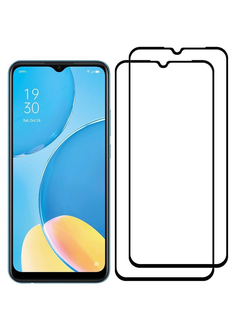 CATANES 2 Pack For Oppo A15s Screen Protector Tempered Glass Full Glue Back - Image 2