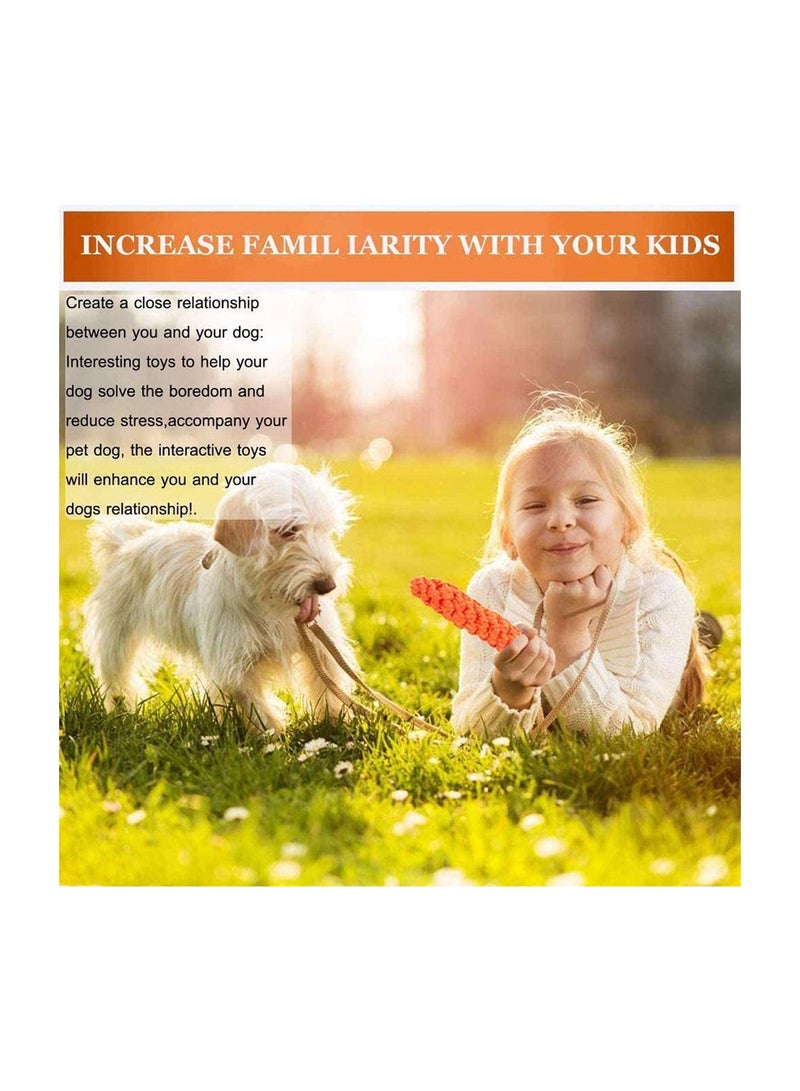 فرشاة أسنان للكلاب، ألعاب مضغ للكلاب بحبل قطني، ألعاب مضغ متينة لتنظيف أسنان الجراء للكلاب الصغيرة والمتوسطة والكبيرة، قطعتان - Image 5