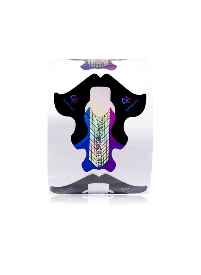 NIBEMINENT 300-Piece Nails Art Tips Stickers Multicolour - Image 1