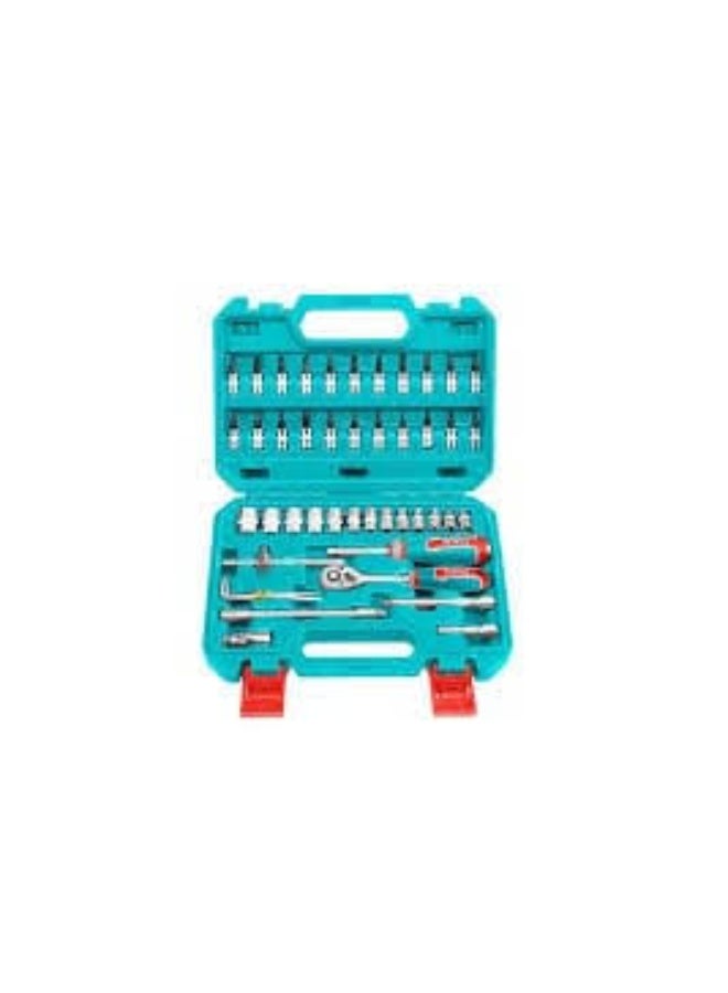 TOTAL 1/4" Socket Set – 46 Pieces - Image 2