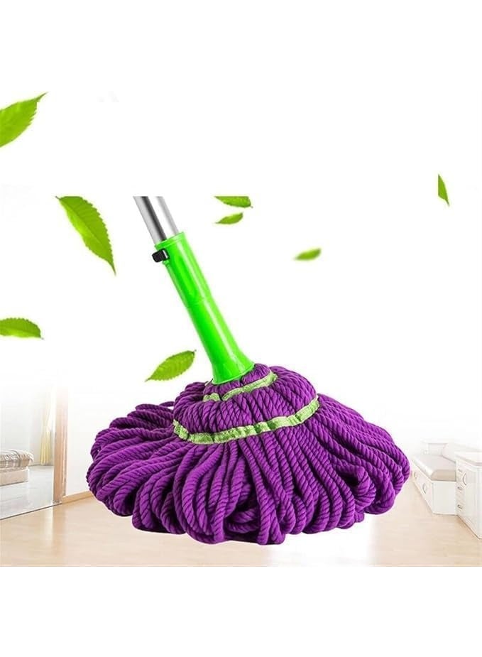 Smart Multi-Purpose Mop – Extendable & Squeezable Head in Purple – Flexible and Practical Design for Faster, Easier Home Cleaning - Image 4