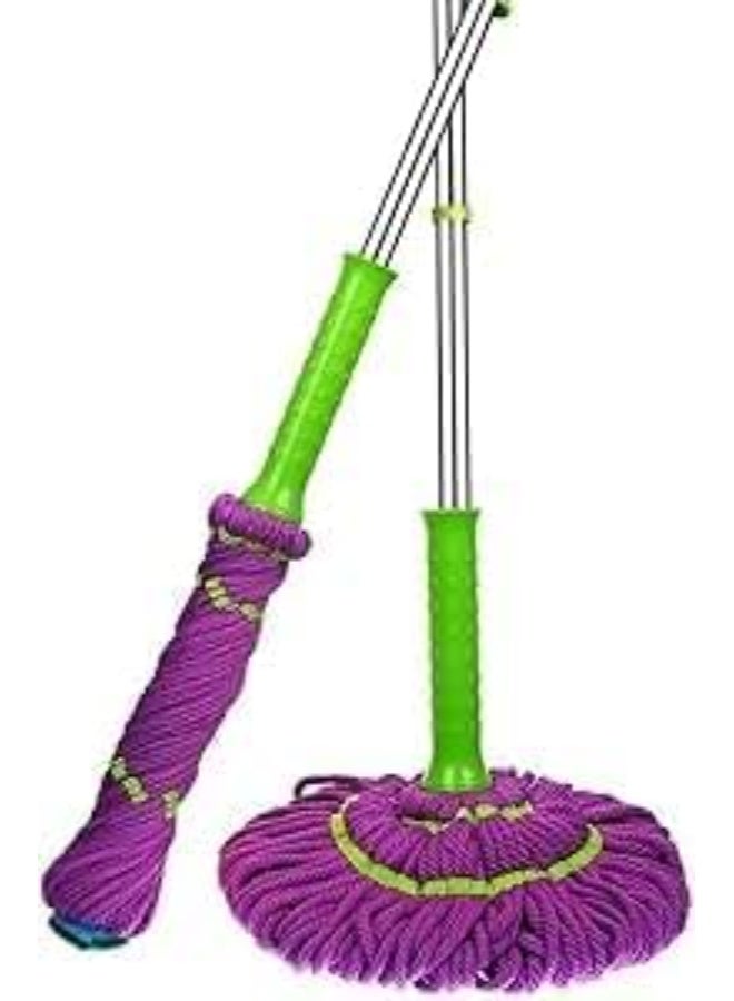 Smart Multi-Purpose Mop – Extendable & Squeezable Head in Purple – Flexible and Practical Design for Faster, Easier Home Cleaning - Image 3