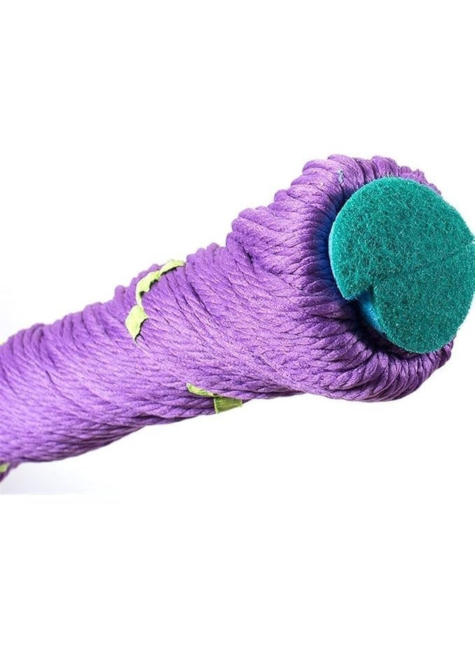 Smart Multi-Purpose Mop – Extendable & Squeezable Head in Purple – Flexible and Practical Design for Faster, Easier Home Cleaning - Image 2