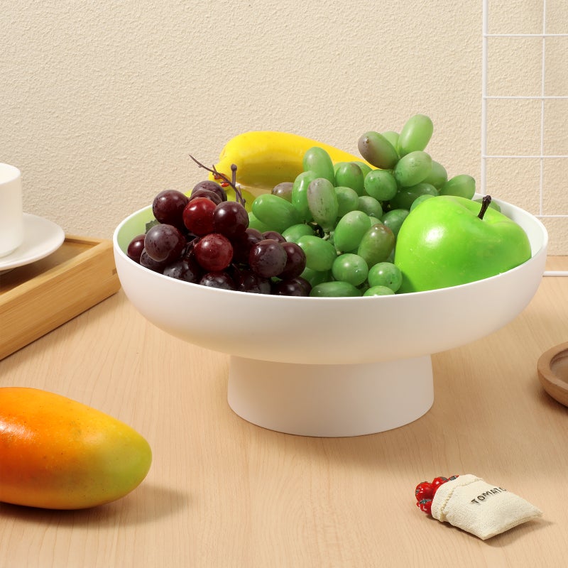 Portable Fruit Draining Bowl High Base Fruit Basket Decorative Fruit Holder - Image 3