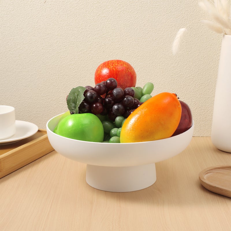 Portable Fruit Draining Bowl High Base Fruit Basket Decorative Fruit Holder - Image 2