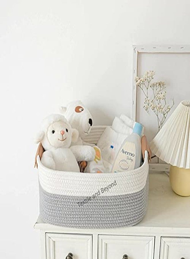 Textile and Beyond منظم تخزين صغير من حبل من Textile and Beyond Boho Home Decor - سلة من الجوت للفواكه والغسيل والألعاب، منظم دلو لغرفة المعيشة والمطبخ والحمام (مجموعة من 1، 1.24 كجم) - Image 2