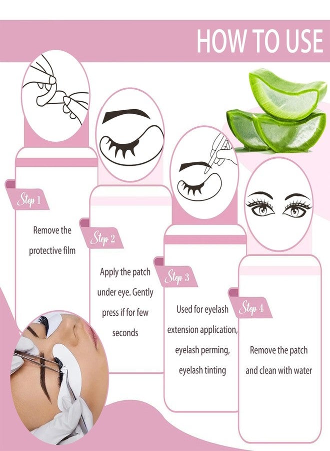 MyAoKuE-UP V-Shape Under Eye Pads, Eyelash Extension Natural Hydrogel Patch Lash Gel Pad for Extensions supplies, Professionals Beauty Makeup Mask Kit (Purple) - Image 4