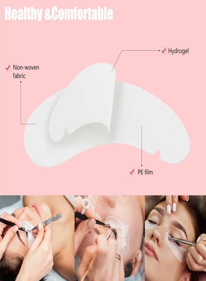 MyAoKuE-UP V-Shape Under Eye Pads, Eyelash Extension Natural Hydrogel Patch Lash Gel Pad for Extensions supplies, Professionals Beauty Makeup Mask Kit (Purple) - Image 5