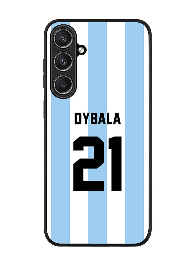 Stylizedd Rugged Black Edge case for Samsung Galaxy S23 FE, Custom Slim fit Thin Phone Case Cover - Football Team - Argentina, Player Name - Dybala - Image 1