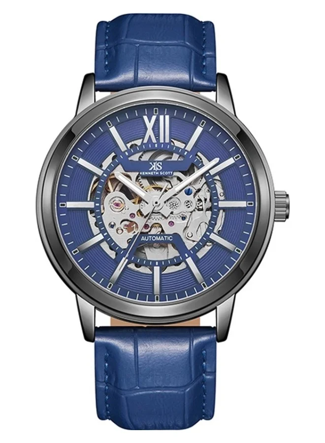 KENNETH SCOTT Leather  Automatic  Watch K24323-XLNN - 43.5 mm