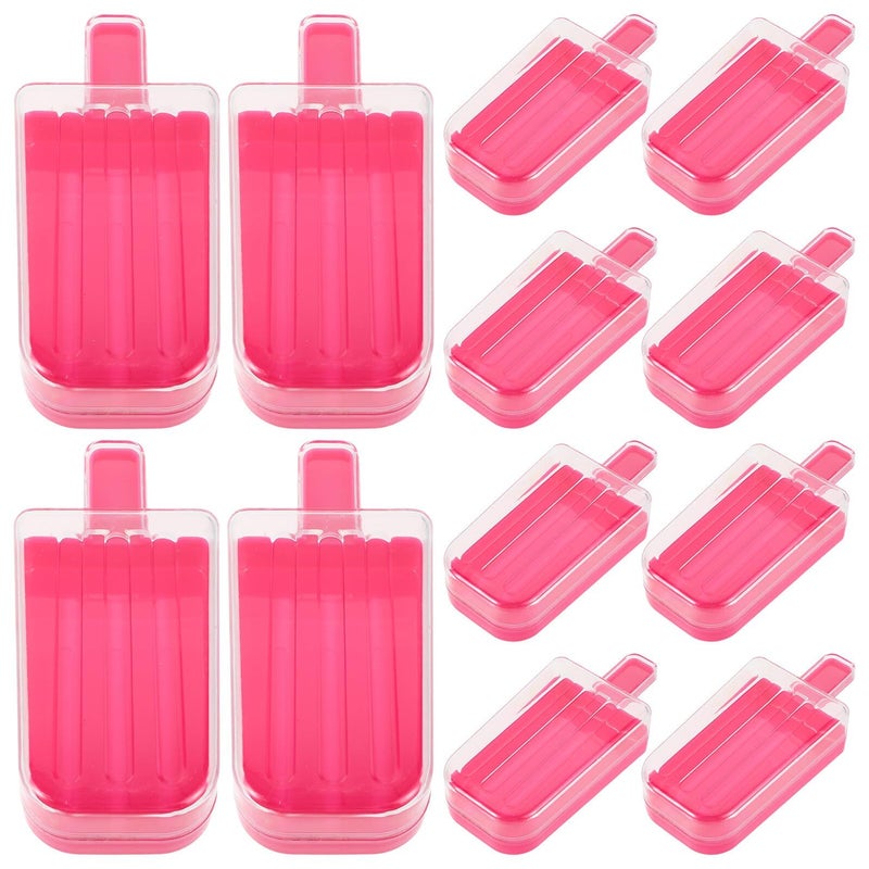 Plum Red Ice Cream Shape Candy Boxes 12 Pcs For Party Wedding Birthday Favor Treat Packaging - Image 2