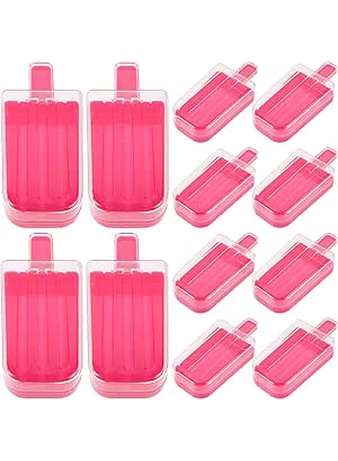 Plum Red Ice Cream Shape Candy Boxes 12 Pcs For Party Wedding Birthday Favor Treat Packaging - Image 1