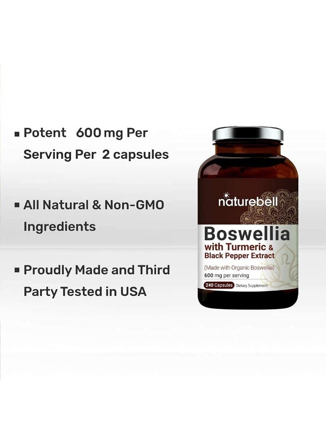 NatureBell Boswellia Capsules with Turmeric & Black Pepper Extract - Image 5