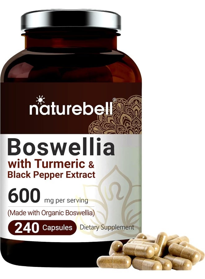 NatureBell Boswellia Capsules with Turmeric & Black Pepper Extract - Image 1