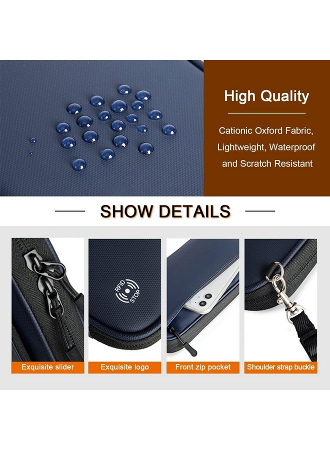 Feelon محفظة جواز سفر فيلون مع حجب RFID، محفظة سفر عائلية لحامل جواز السفر وتذاكر الطيران، حقيبة جواز سفر مقاومة للماء للرجال والنساء (أسود) - Image 4