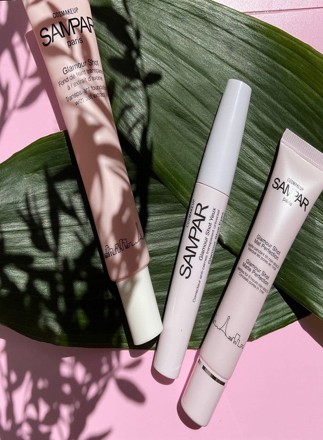 SAMPAR - Glamour Shot Universal Transparent Foundation - Reduces Fine Lines, Wrinkles & Redness - Redness Solutions - Color Correcting Makeup for All Skin Tones - Cruelty-Free - Made In Paris (.85 oz) - Image 4