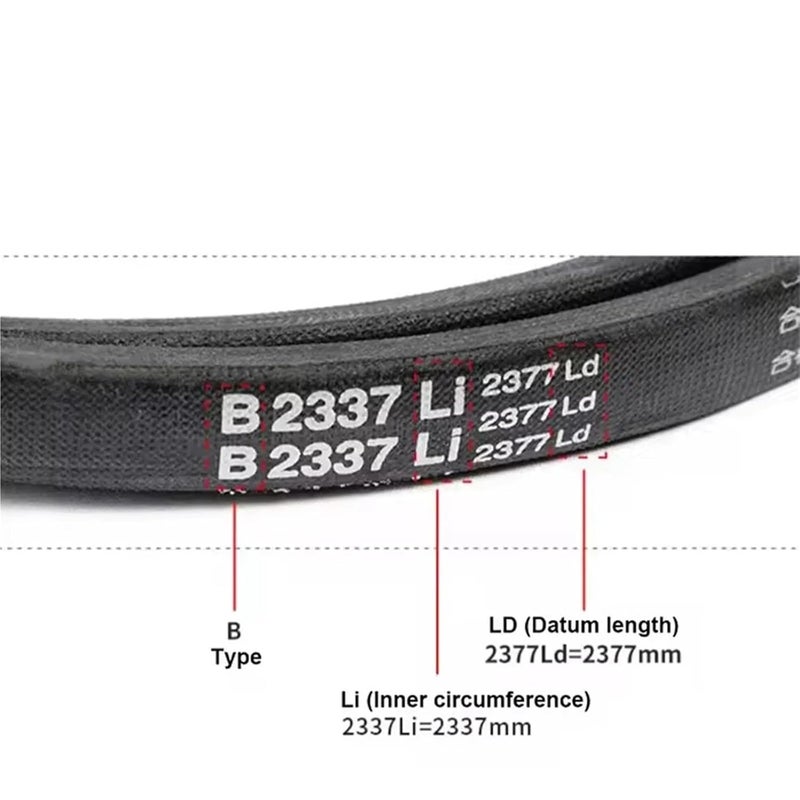 B450mm-B1092mm B Type V-Belt Triangle Belt Industrial Agricultural Equipment Transmission Belt(Li 700mm) - Image 2