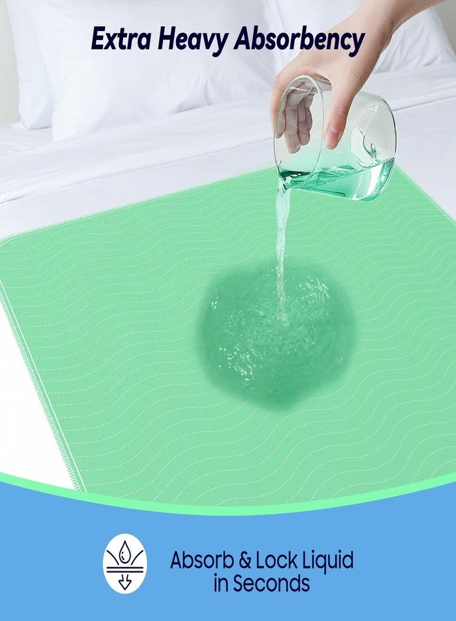 FYGRIP 6 Pack 36” x 36” Extra Heavy Absorbency Washable Underpads, Waterproof Quick Drying Nursing Pads Incontinence Bed Pads, Reusable Washable Pee Pads for Dogs, Diaper Changing & Adults - Image 3