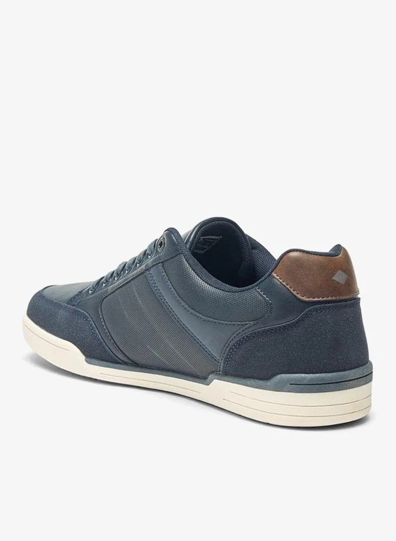 لي كوبر سنيكرز رجالي بتفاصيل شعار وإغلاق برباط