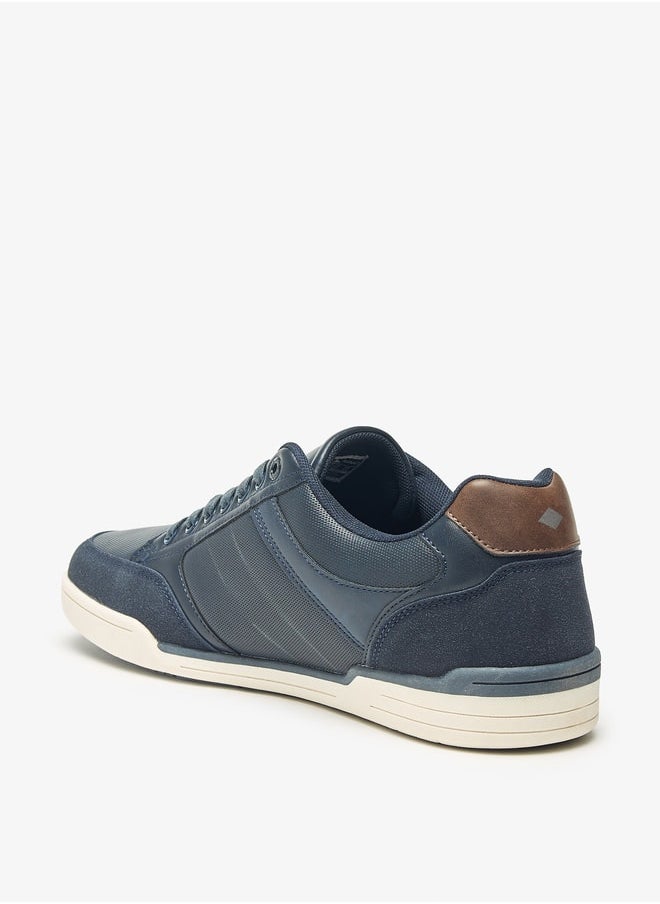 Lee Cooper - حذاء رياضي رجالي بتفاصيل الشعار مع رباط للإغلاق - Image 1
