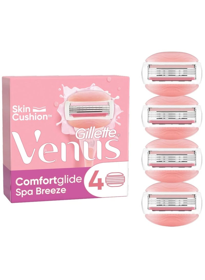 Gillette شفرات حلاقة جيلت فينوس سبا بريز للنساء 4 قطع - Image 2