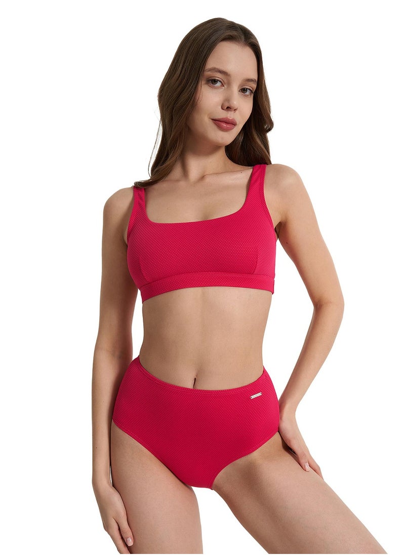 Joss Joss Women’s Fuchsia Bathing Bodice – Quick-Dry, Durable & Comfortable, Perfect for Swimming, Sunbathing, and Beach Games  - Image 1
