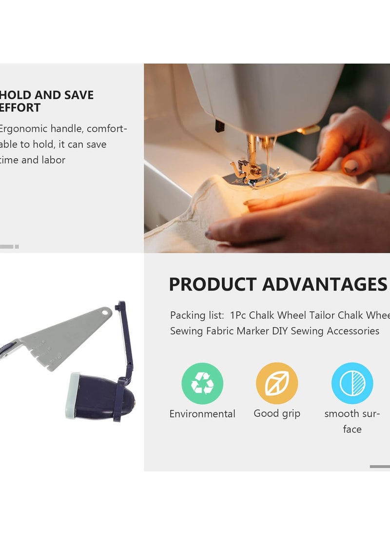 GGOOT Chalk Wheel Professional Tailors Chalk Fabric Marker Tracing Wheel Roller Clothing Cutting Positionor for DIY Tailoring Sewing Quilting Crafting Accessories  - Image 3