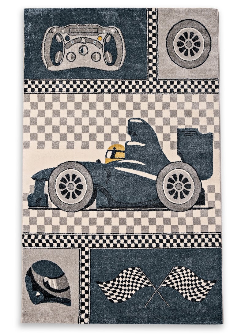 MILANO 0B1494 D. BLUE / D. GREY 160X230 Kids rug - Image 2