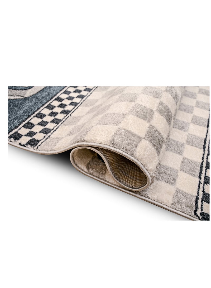 MILANO 0B1494 D. BLUE / D. GREY 160X230 Kids rug - Image 3