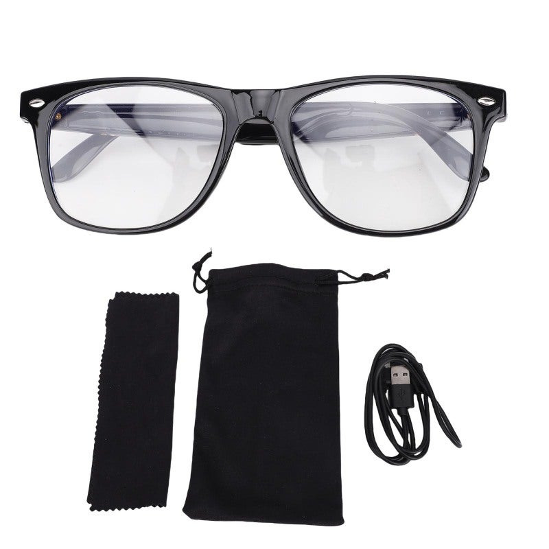 AI Translation Glasses Lightweight Frame Real Time Translator Supporting Over 100 Languages with 98% Accuracy - Mic and Speaker for Calls Smart Glasses for International Travel Business Meetings - Image 1