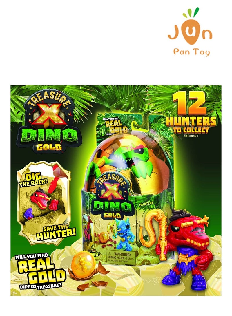 Treasure X Original Moose Toys Treasure X Dino Gold Hunters Series 2 Dinosaur Dig Blind Egg Collectible Toy - Image 1
