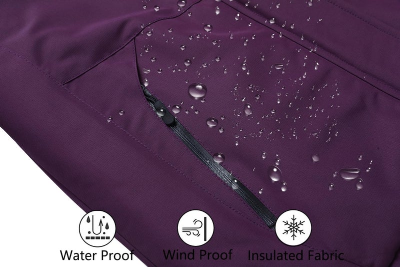 MOERDENG Women's Waterproof Ski Jacket - Warm Winter Snow Coat with Detachable Hood - Image 5