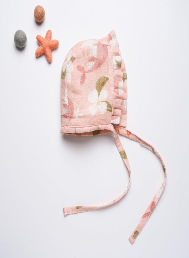 Cocoon Care Bamboo Organic Cotton Caps for New Born Baby | Bonnet Cap | Pinkwhale | 0-3 Months | Pink - Image 4