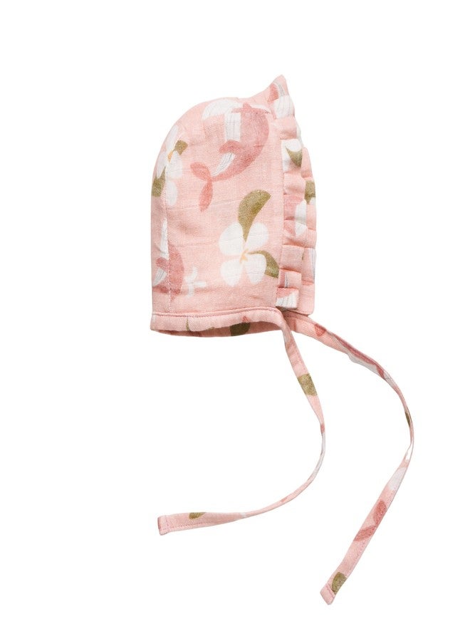 Cocoon Care Bamboo Organic Cotton Caps for New Born Baby | Bonnet Cap | Pinkwhale | 0-3 Months | Pink - Image 1