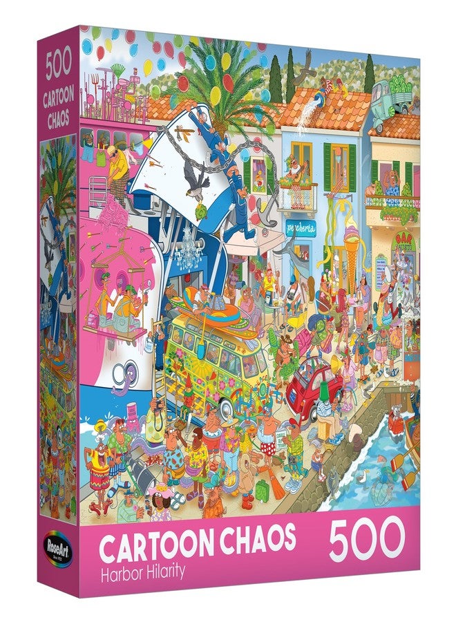 RoseArt - Cartoon Chaos - Harbor Hilarity - 500 Piece Jigsaw Puzzle for Adults - Image 2