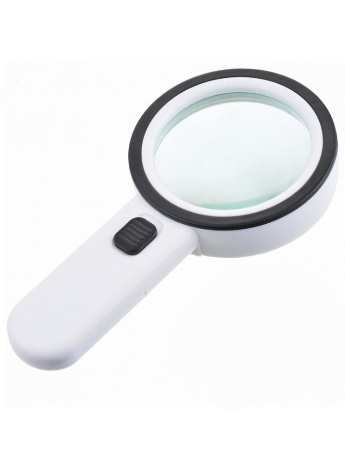 Magnifying Glass with Light, 30X Handheld Large 18LED Cold and Warm Light with 3 Modes, Illuminated Magnifier for Seniors Reading, Inspection, Coins, Jewelry, Exploring - Image 1