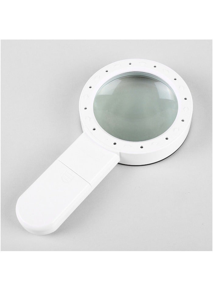 Magnifying Glass with Light, 30X Handheld Large 18LED Cold and Warm Light with 3 Modes, Illuminated Magnifier for Seniors Reading, Inspection, Coins, Jewelry, Exploring - Image 3