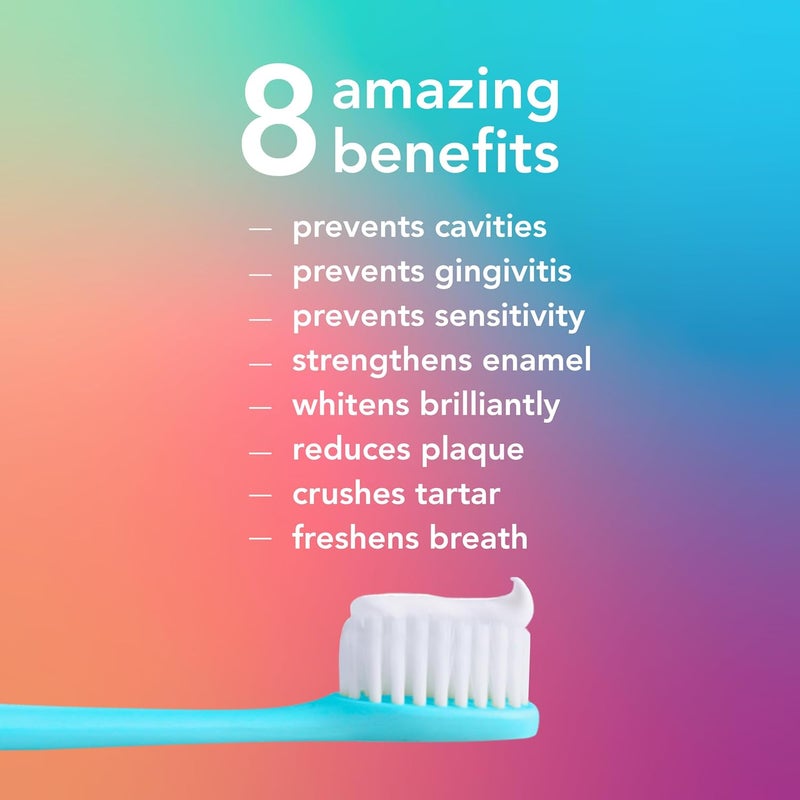 hello 8 in 1 Mighty MultiTasker Fluoride Toothpaste Pack SLS Free Toothpaste with Fluoride Antigingivitis and Antisensitivity Strengthens Enamel and Whitens Natural Mint Blend 2 Ct 40 Oz Tubes - Image 4