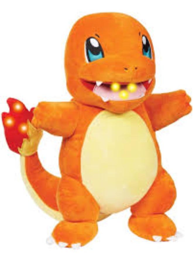 Jazwares - Pokemon Plush (FLAME ACTION) - Charmader - LIGHTS AND SOUNDS INTERACTIONS - Image 1
