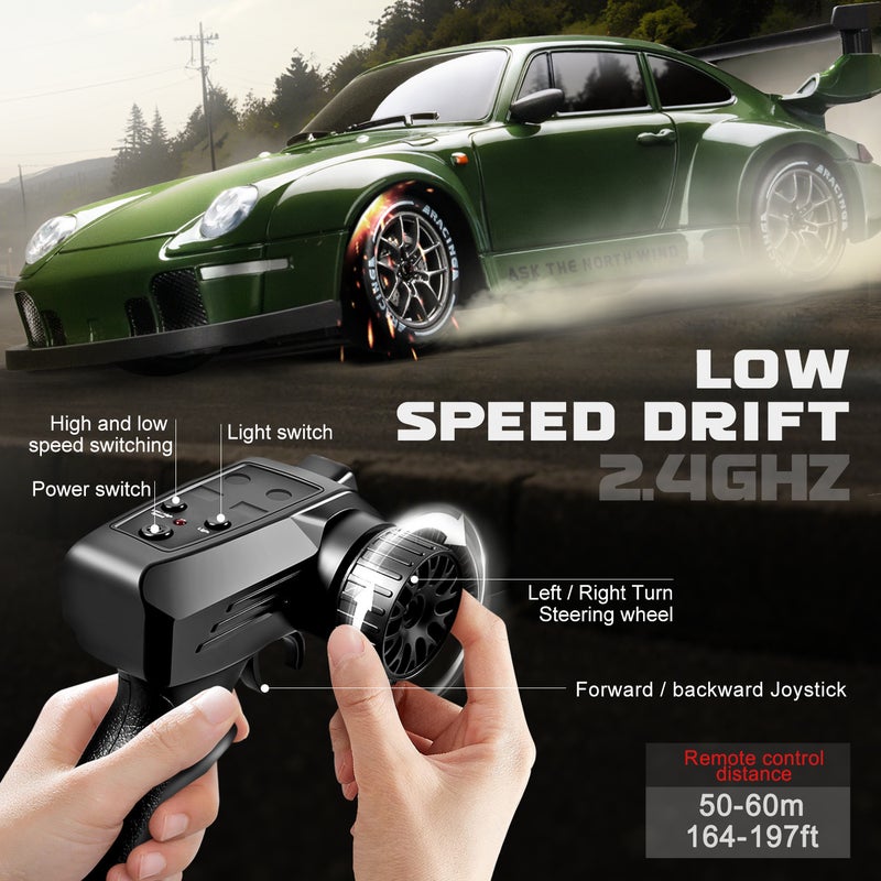 1:24 4WD RC Drift Car Remote Control Racing Car Electric Toy Vehicle - Image 1