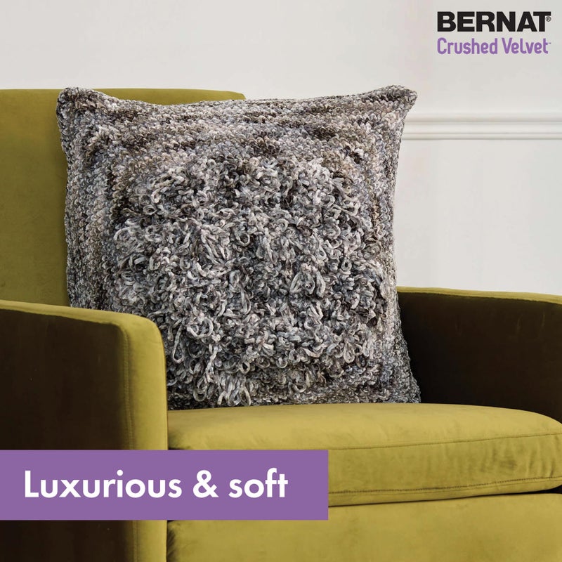 Bernat Crushed Velvet Yarn, White - Image 5