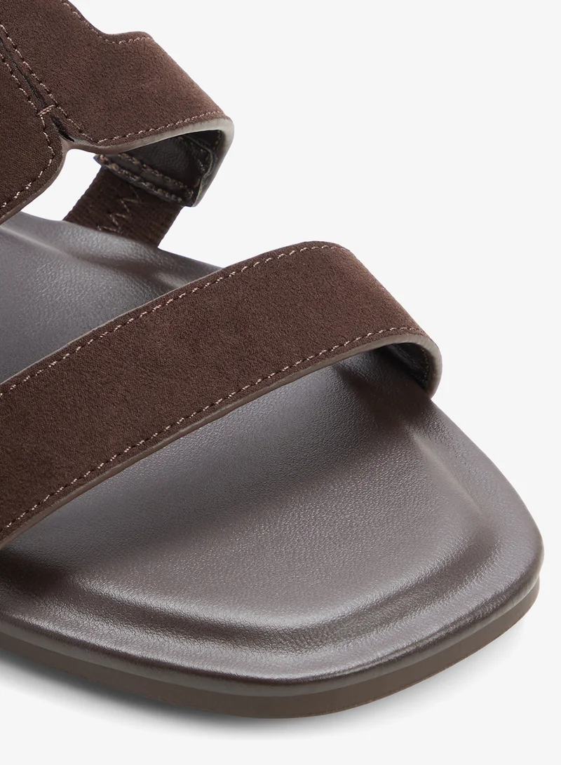 Call it Spring DARK BROWN Harleey Slip On Sandals for Women | Best Price UAE