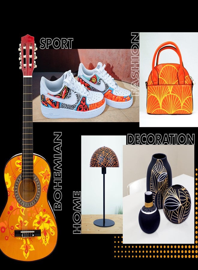 Marabu YONO Pastel Paint Markers - 6 Acrylic Paint Markers for Metal, Stone, Wood, Canvas, Glass, Ceramic, Plastic, Leather - Paint Pens for Rocks, Mugs, Graffiti, Tumbler Making, and Shoes - Image 3