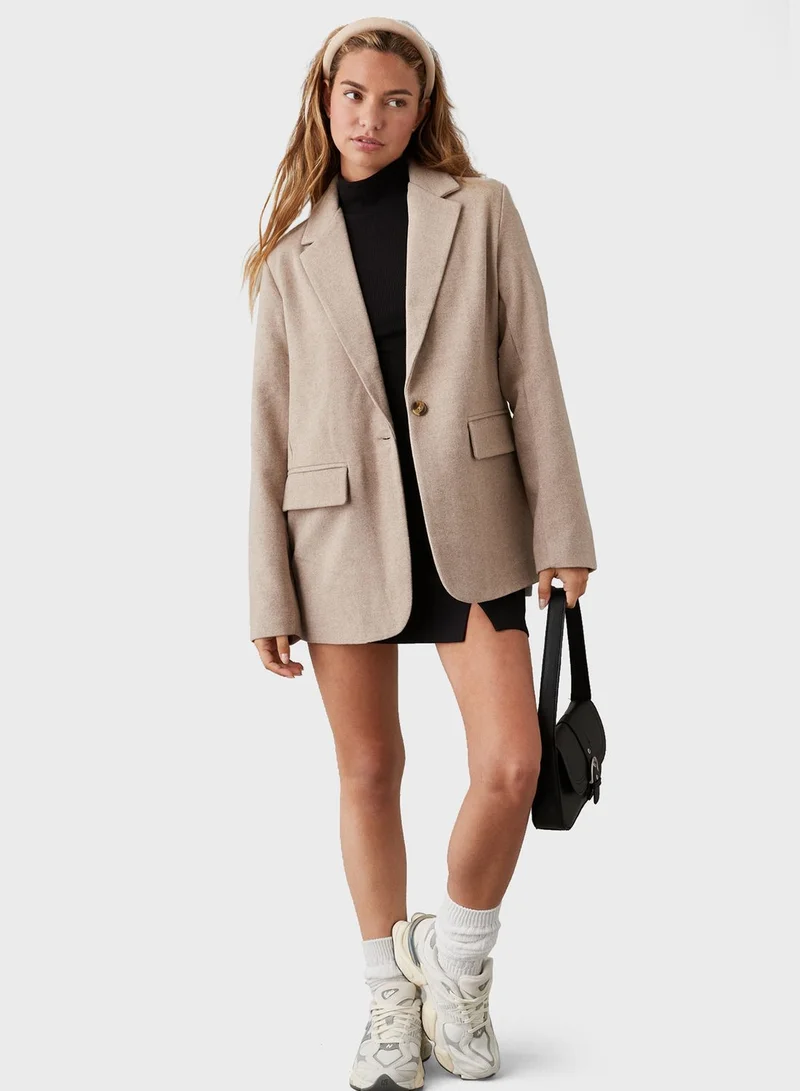 American Eagle Pocket Detail Boyfriend Blazer