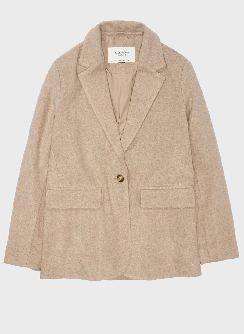 American Eagle Pocket Detail Boyfriend Blazer